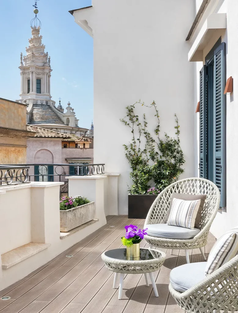 Dettaglio balcone privato The Pantheon Iconic